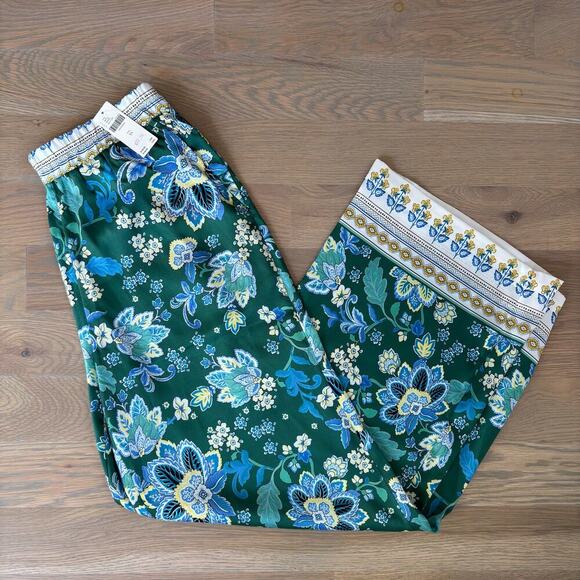 NWT Anthropologie Maeve Printed Floral Elastic Pull On Pants Women’s Size XS - Picture 2 of 9